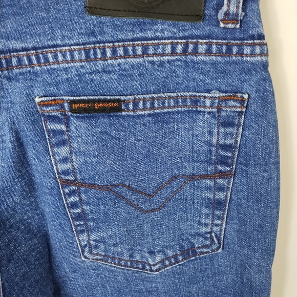 Women's Harley Davidson Straight Leg Jeans Size 8 - Picture 7 of 9